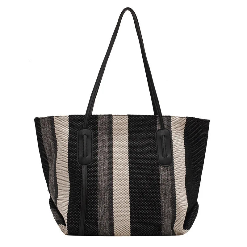 Canvas Women's Shoulder Bag Large Square Crossbody Bag