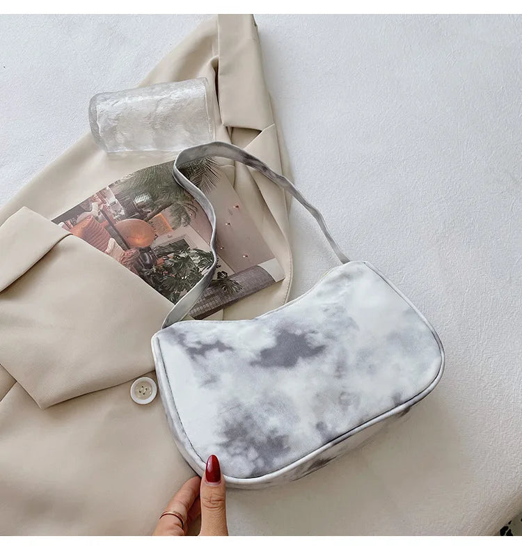 Canvas Women's Shoulder Bag Retro Handbag Small Square Crossbody Bag
