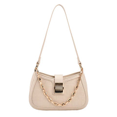 Crocodile Pattern Women's Shoulder Bag Chain Crossbody Bag