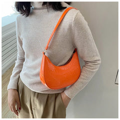 Crocodile Pattern Women's Shoulder Bag Crossbody Bag