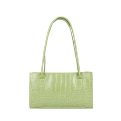 Crocodile Pattern Women's Shoulder Bag Handbag Large Crossbody