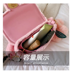 Women's Lock Crossbody Bag Flap Handbag