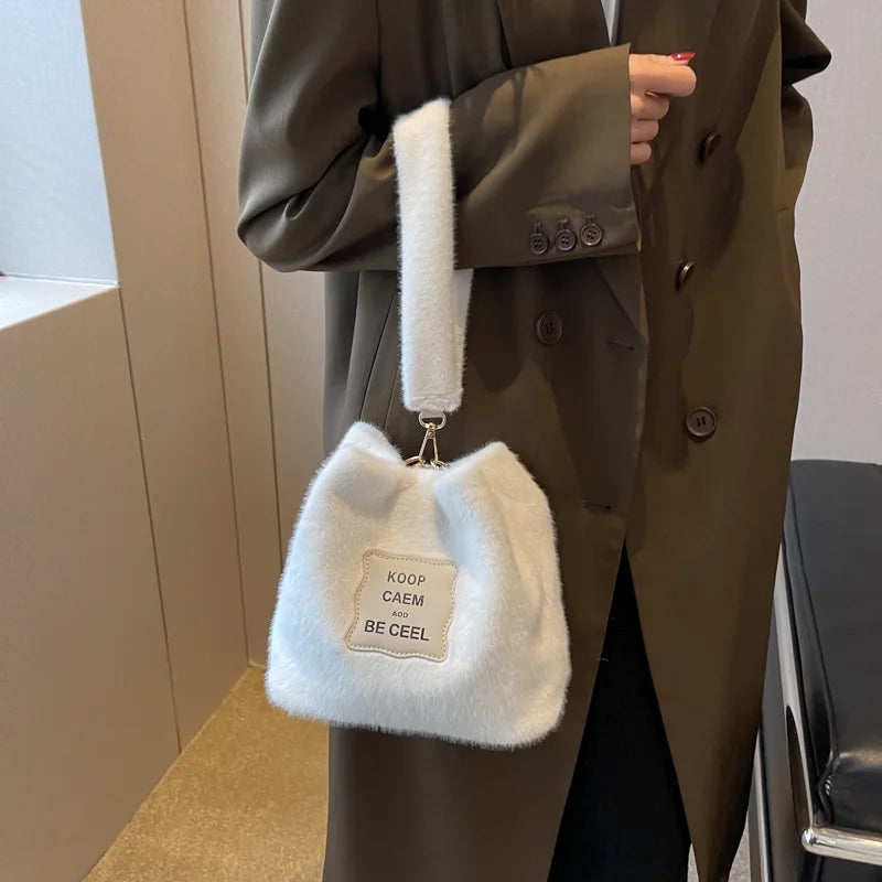 Faux Fur Women's Crossbody Handbag