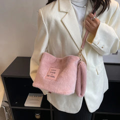 Faux Fur Women's Crossbody Handbag
