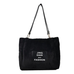 Women's Fur Shoulder Bag Large Handbag