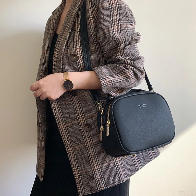 Stylish PU Leather Women Crossbody Bag