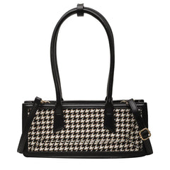Houndstooth Women's Shoulder Bag Small Square Crossbody Bag