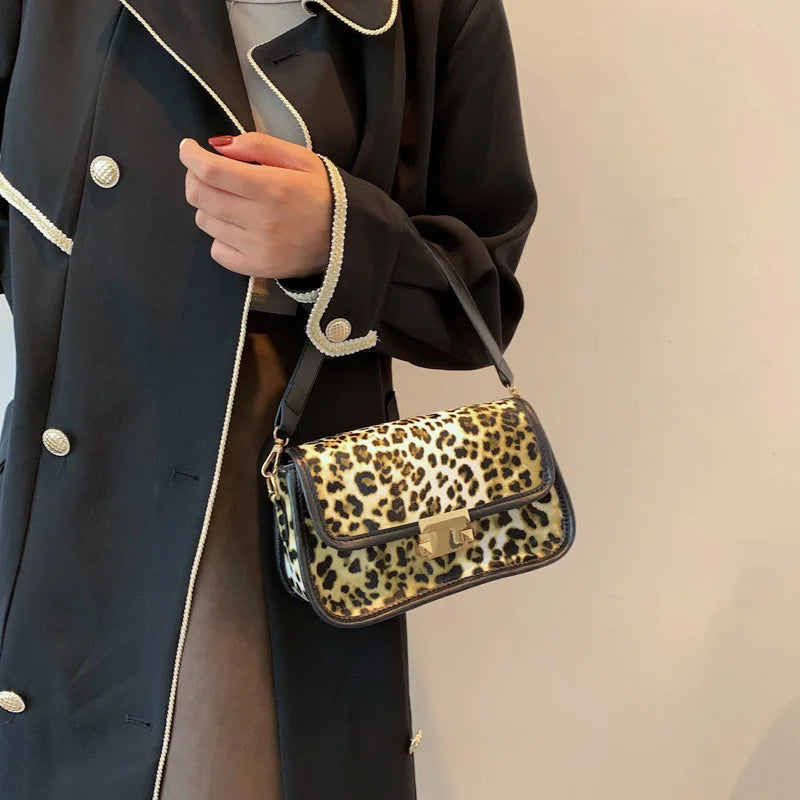 Leopard Printed Women's Shoulder Bag Handbag