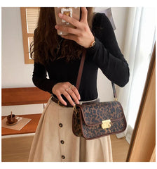 Leopard Printed Women's Shoulder Bag Handbag