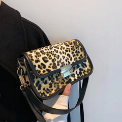 Leopard Printed Women's Shoulder Bag Handbag