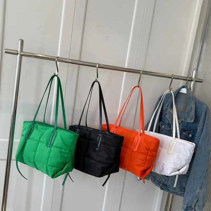 Nylon Women's Shoulder Bag Crossbody Bag Large Flap Handbag