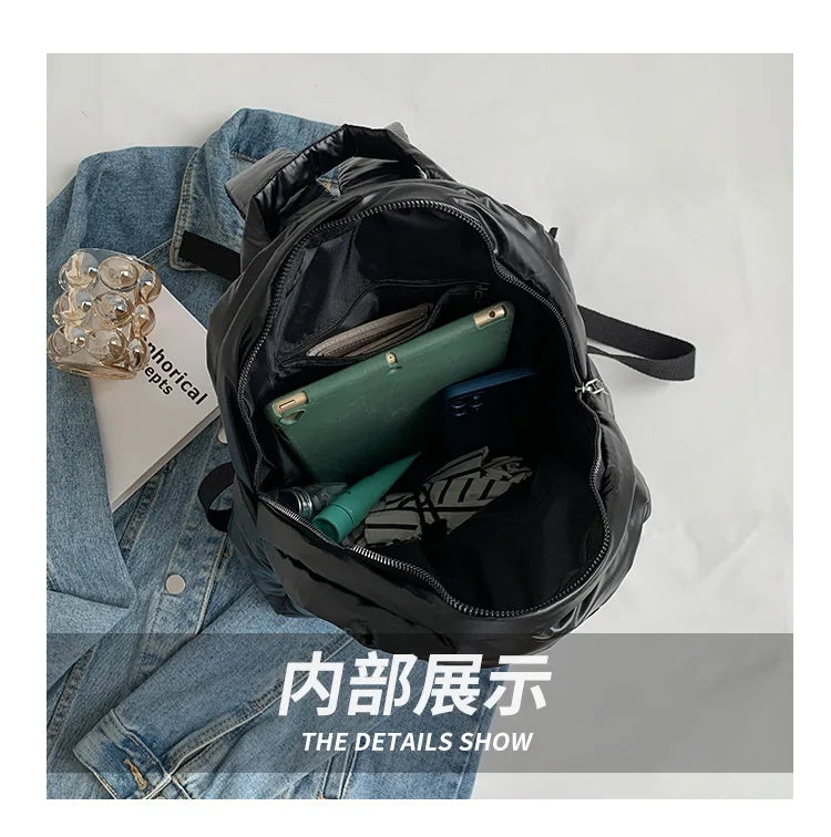 Nylon Women's Backpack School Bag Versatile Travel Bag