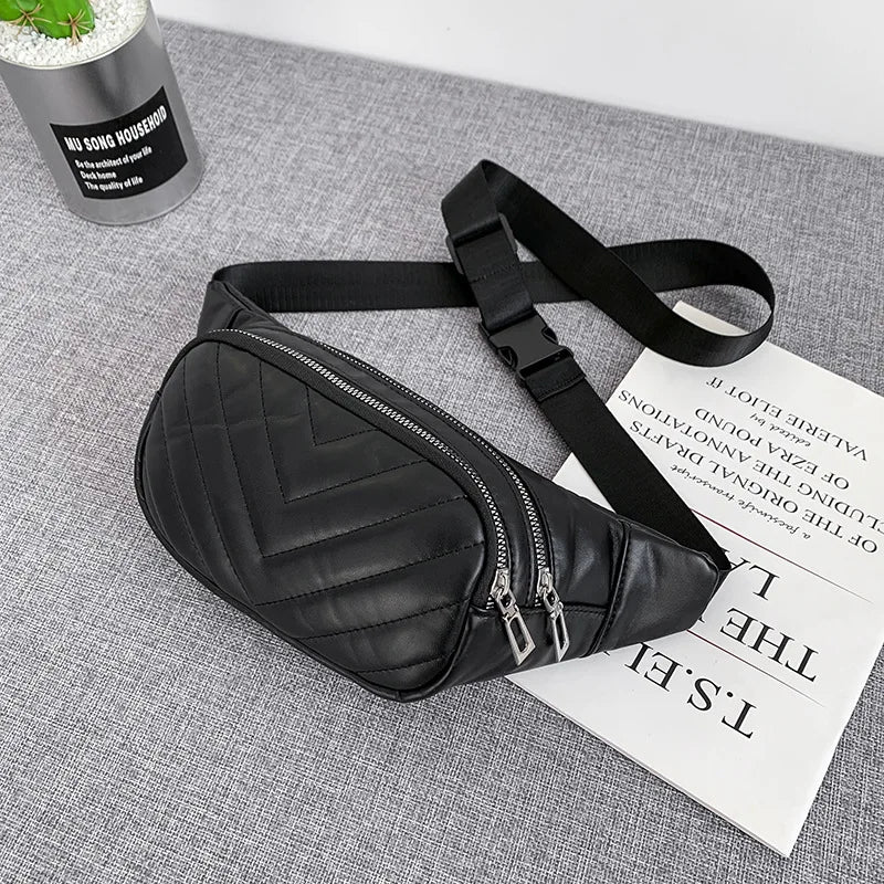 PU Leather Women's Shoulder Bag Small Square Crossbody Bag