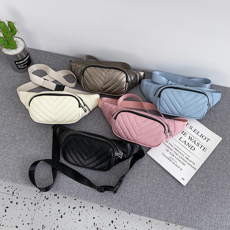 PU Leather Women's Shoulder Bag Small Square Crossbody Bag