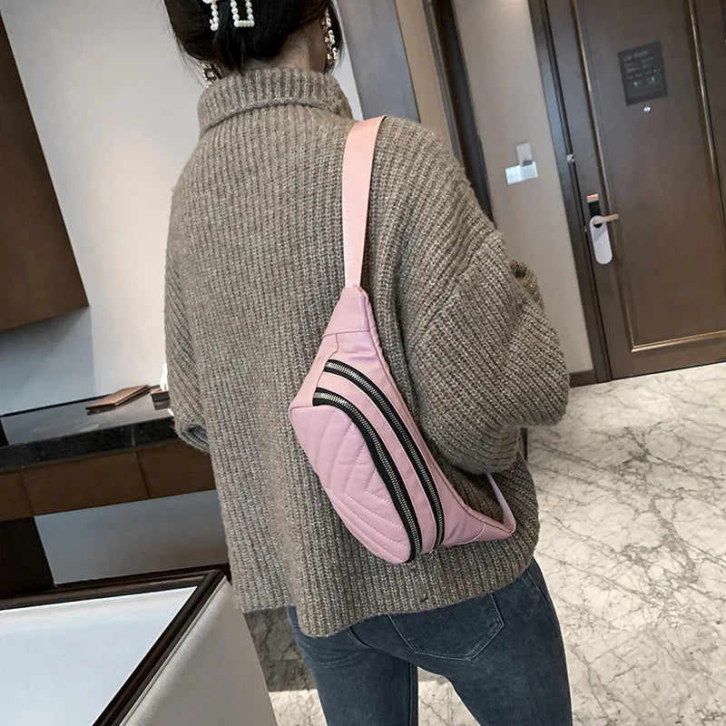 PU Leather Women's Shoulder Bag Small Square Crossbody Bag