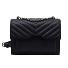 PU Leather Small Flap Crossbody Bag Chain Handbag