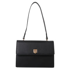 PU Leather Women's Shoulder Bag Lock Crossbody Bag Handbag