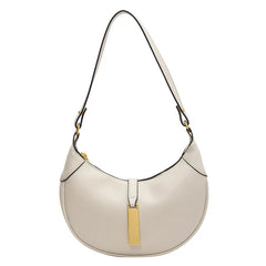 PU Leather Women's Shoulder Bag Crossbody Half Moon Handbag