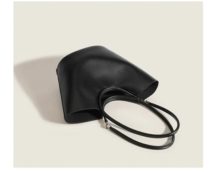PU Leather Women's Shoulder Bag Crossbody Bucket Handbag