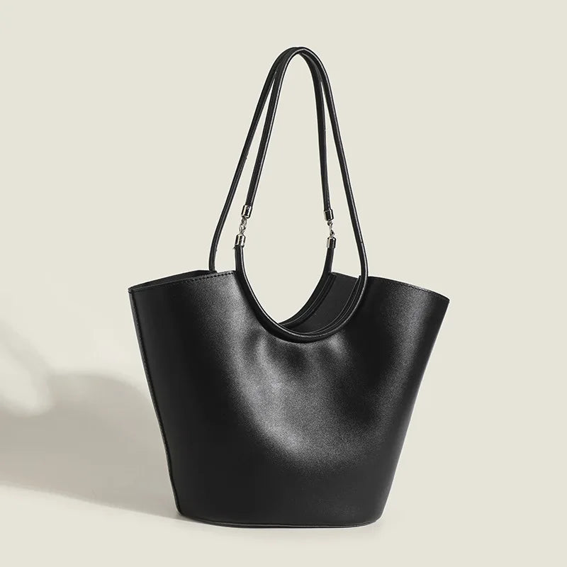 PU Leather Women's Shoulder Bag Crossbody Bucket Handbag