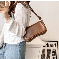PU Leather Women's Crossbody Bag Flap Handbag