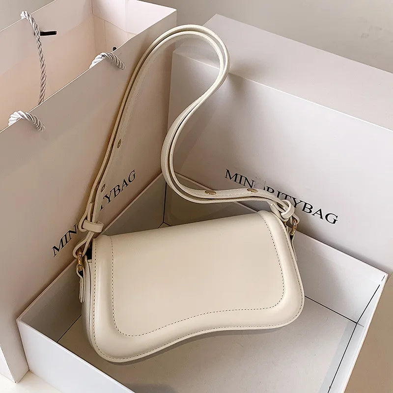 PU Leather Women's Crossbody Bag Flap Handbag