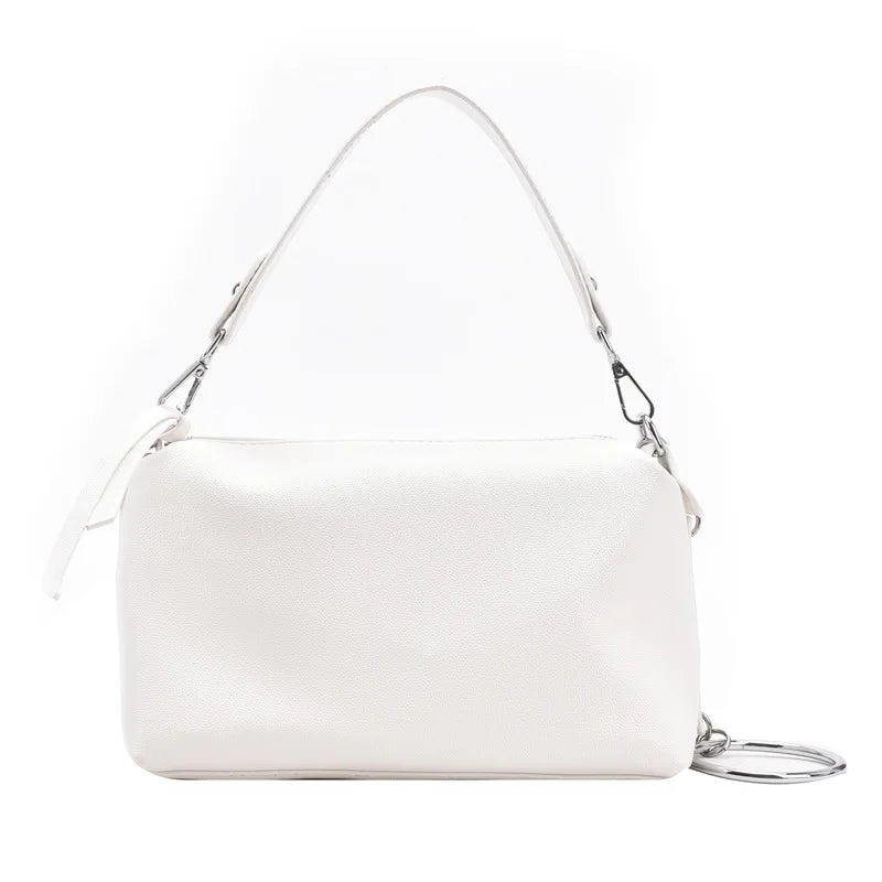 Small Square Crossbody Bag for Women PU Leather Shoulder Handbag