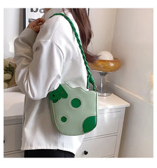 PU Leather Women's Shoulder Bag Tassel Crossbody Bag Handbag