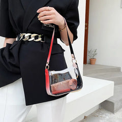 Retro PVC Shoulder Bag Crossbody Handbag
