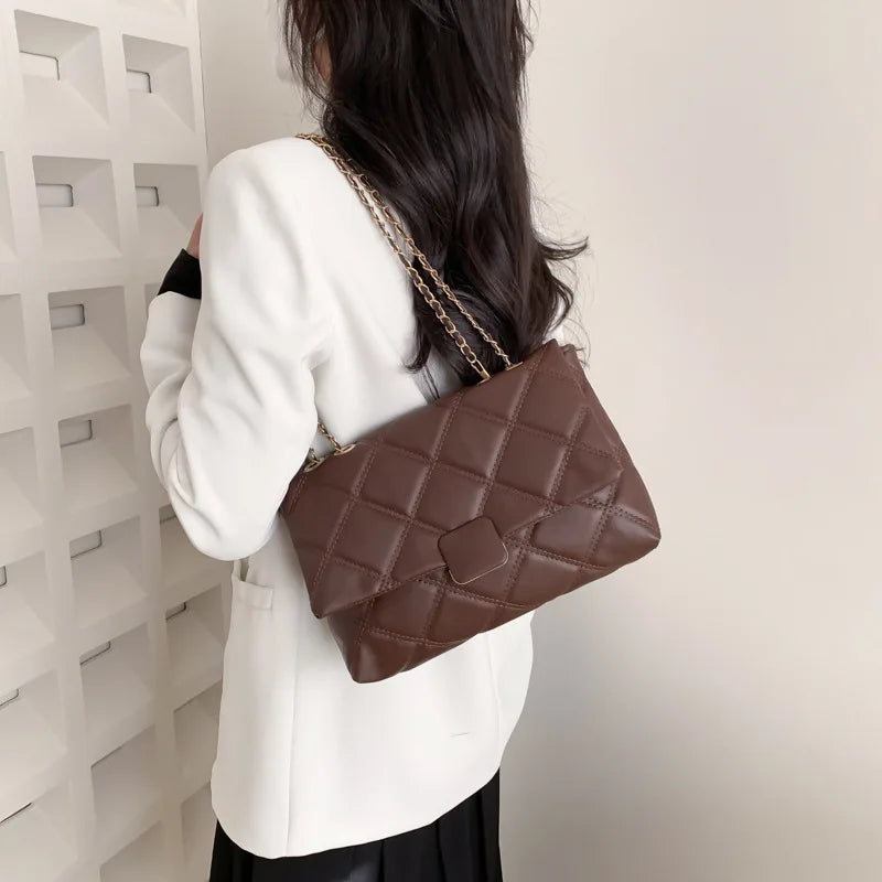 Quilted Women's Shoulder Bag Chain Crossbody Handbag