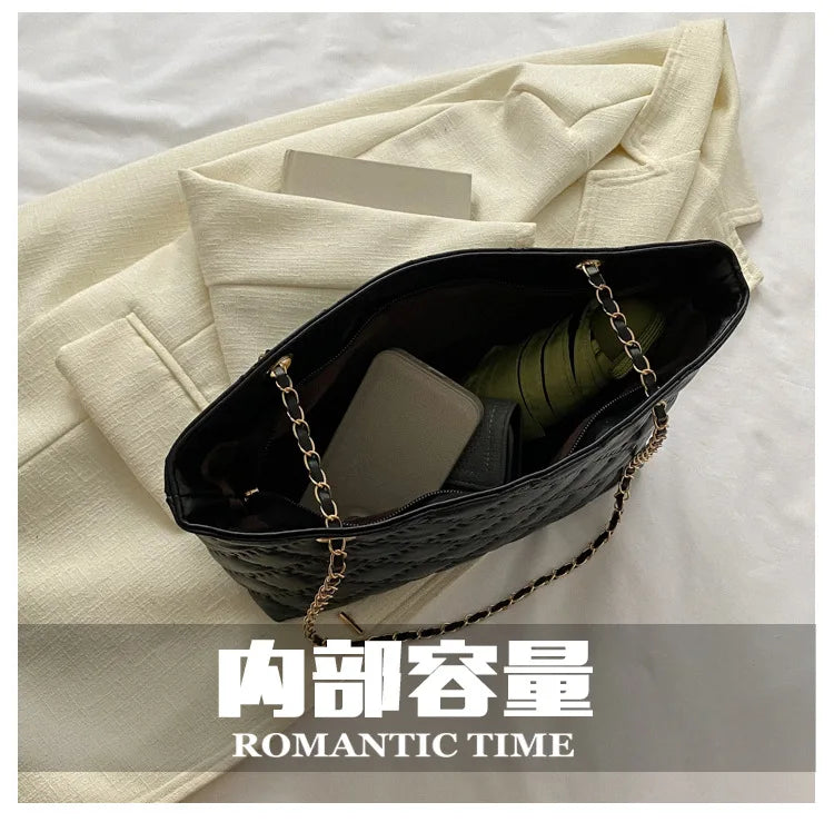 Quilted Shoulder Bag Chain Crossbody Handbag