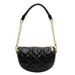 Plaid Chain Crossbody Handbag