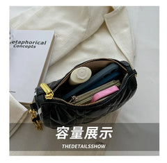Plaid Chain Crossbody Handbag