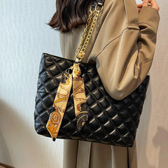 Plaid Quilted Crossbody Shoulder Bag Handbag