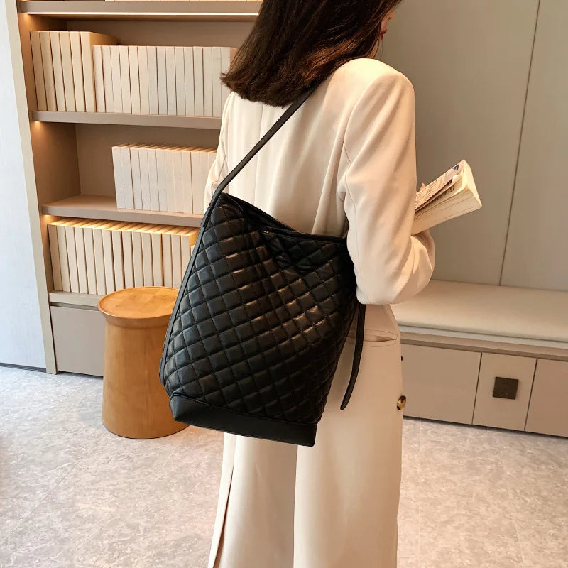 Plaid Quilted Women's Crossbody Handbag Shoulder Bag