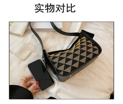 Plaid Shoulder Crossbody Handbag Quilted Women's Bag