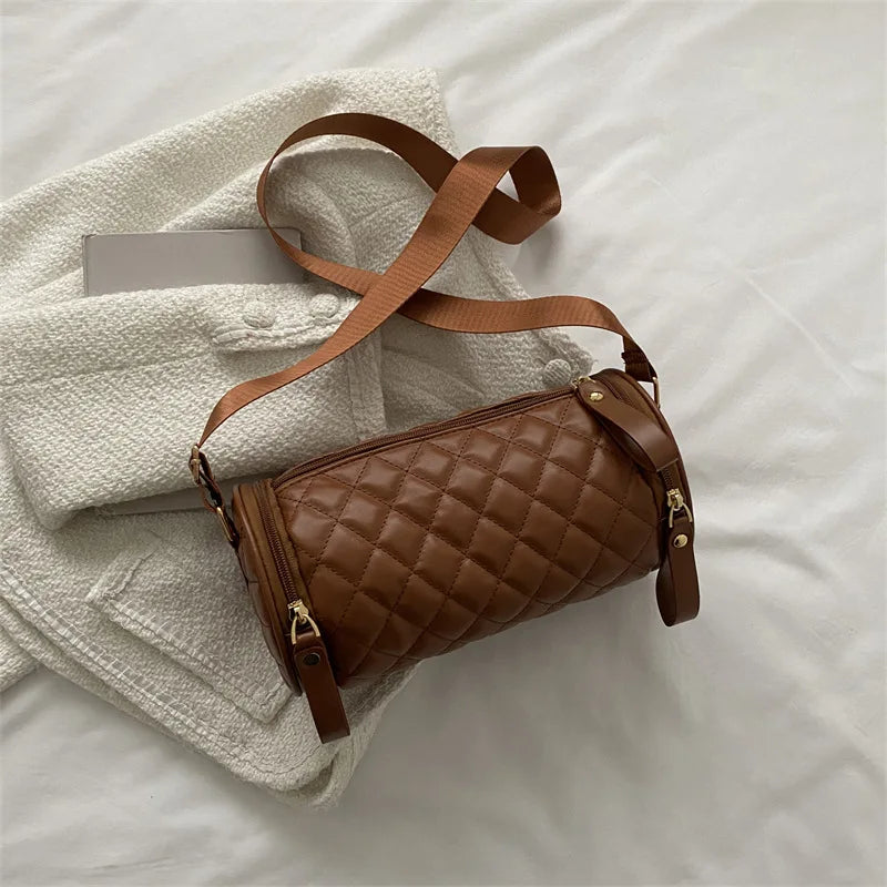 Plaid Quilted Women's Shoulder Bag Crossbody Bag Handbag