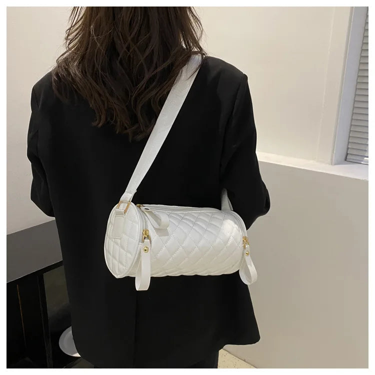 Plaid Quilted Women's Shoulder Bag Crossbody Bag Handbag