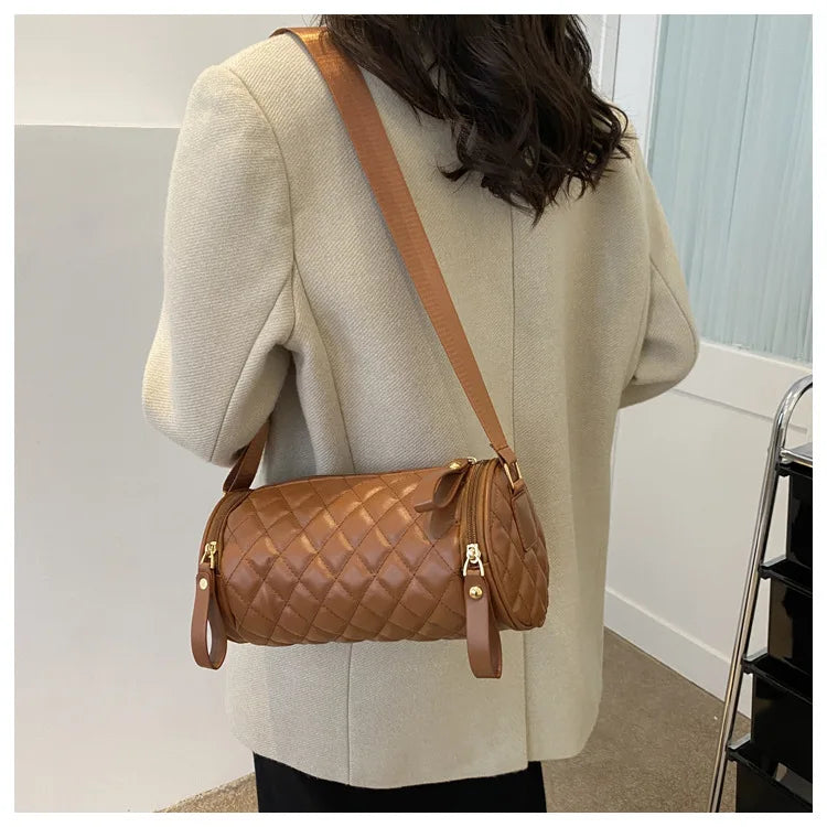 Plaid Quilted Women's Shoulder Bag Crossbody Bag Handbag