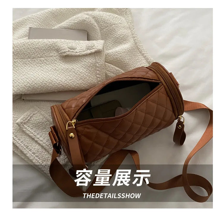 Plaid Quilted Women's Shoulder Bag Crossbody Bag Handbag