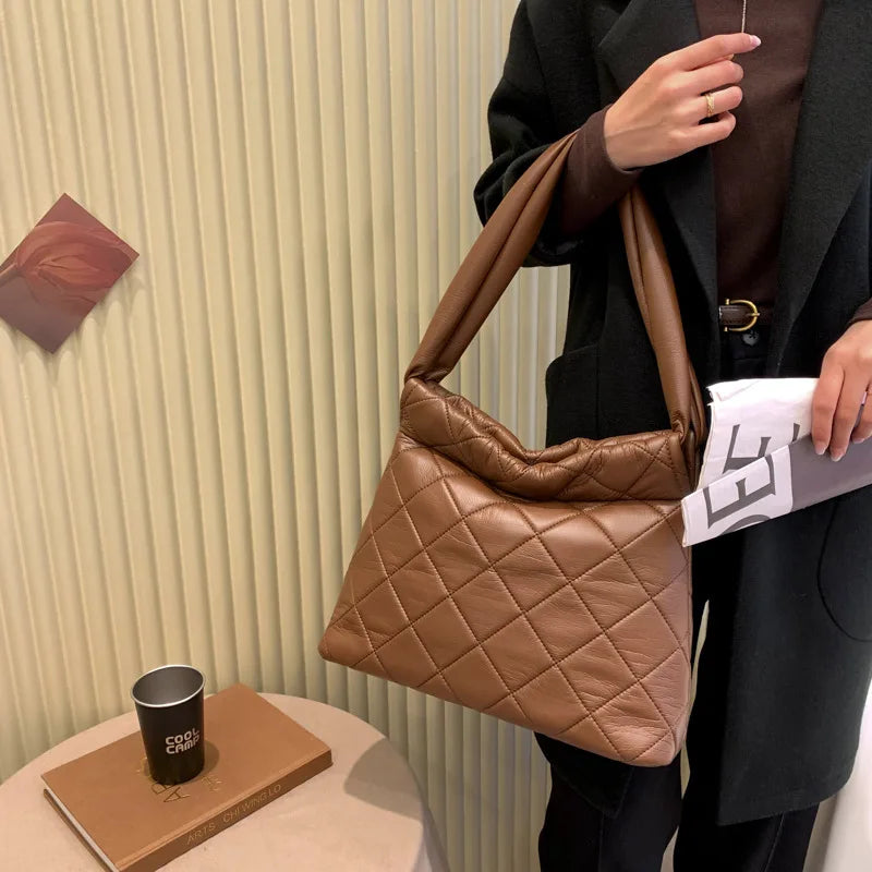 Plaid Quilted Women's Shoulder Bag Handbag