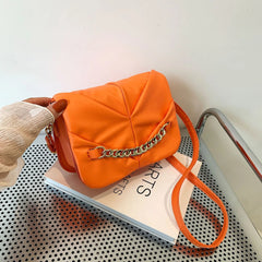 Pleated Crossbody Bag for Women Lady Handbag