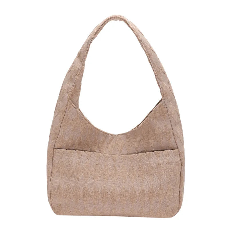 Polyester Shoulder Bag Crossbody Half Moon Handbag