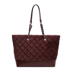 Quilted Padding Women's Shoulder Bag Chain Crossbody Bag Large Flap Handbag