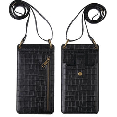 Stone Pattern PU Leather Shoulder Phone Bag for Women