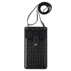 Stone Pattern PU Leather Shoulder Phone Bag for Women