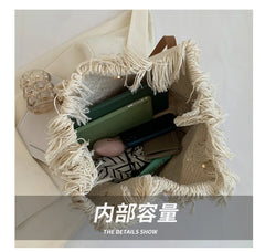 Straw Women's Shoulder Bag Crossbody Large Flap Handbag