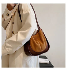 Suede Women's Shoulder Bag Crossbody Handbag