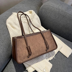 Suede Retro Handbag Small Square Crossbody Bag