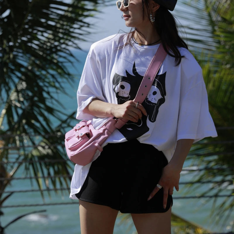 Motorc Style Half Moon Underarm Shoulder Bag